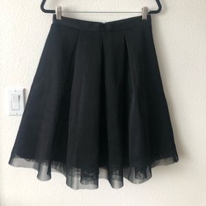 Black tulle skirt